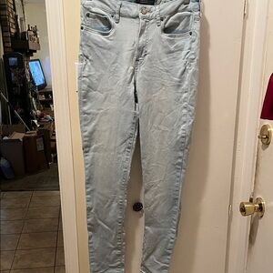 Aeropostale Sky Blue Denim High Waisted Jegging